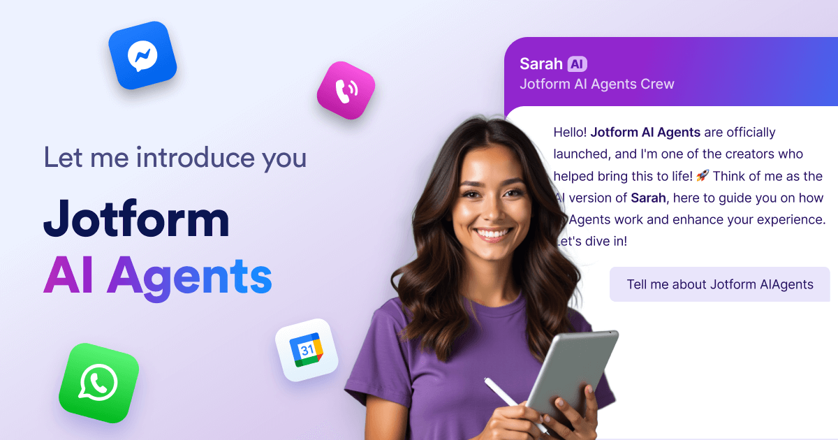 Jotform AI Agents公式サービスビジュアル